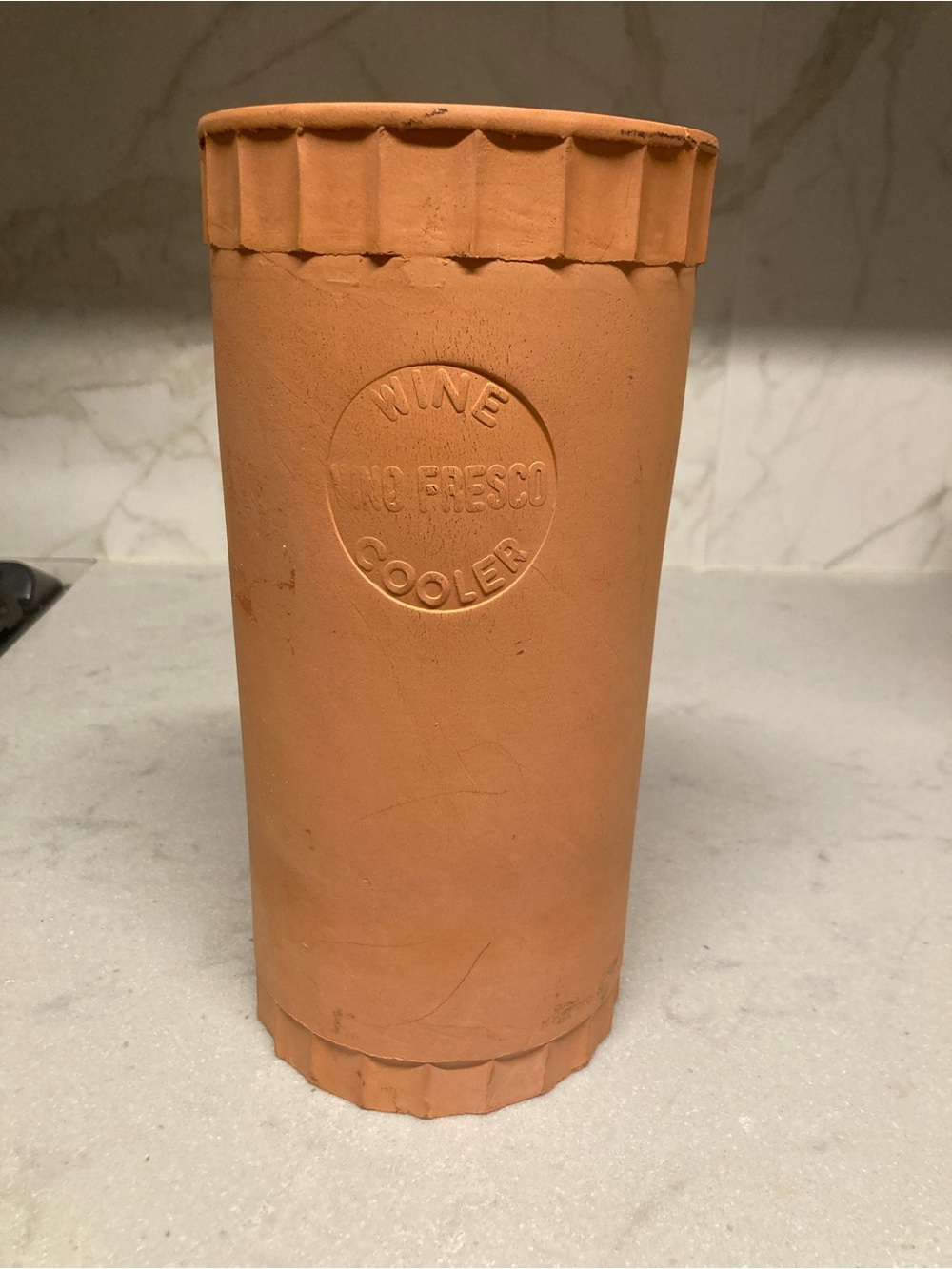 Himark VINO FRESCO ITALY Terracotta Wine Cooler Clay Evaporative Wine Chiller.